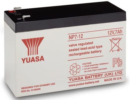 Yuasa NP7-12 (NP7-12S) 12V 7Ah SLA Battery [NP7-12]